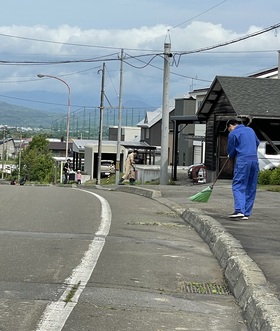 空知太第5町内会の草刈り