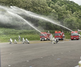 砂川地区広域消防組合連合消防演習in上砂川