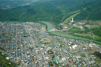 芦別市街