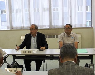 体育協会工藤会長、佐藤副会長