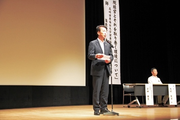 中空知広域市町村圏組合長の滝川市前田市長