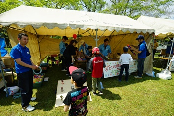 青年会議所による子ども縁日コーナー等