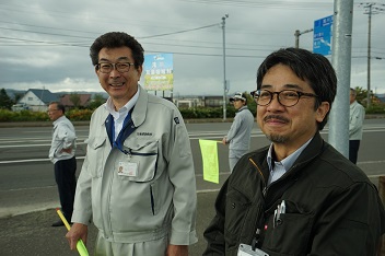 滝川道路事務所長と札幌建設管理部滝川出張所長