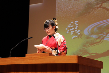 代表のことば（浦綺花さん）