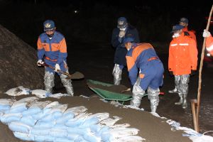 水防工法の様子