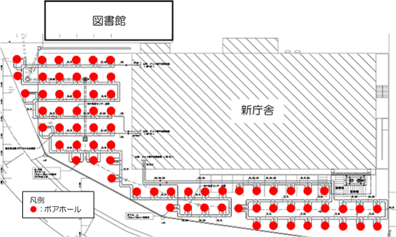 ボアホール採掘位置図