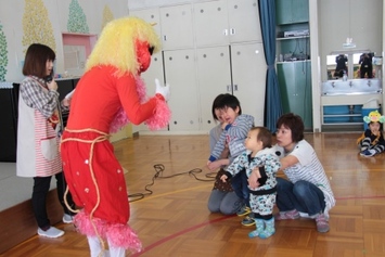 恐る恐る赤鬼さんと約束